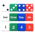Numbers Dice Set - Four Sets of Three